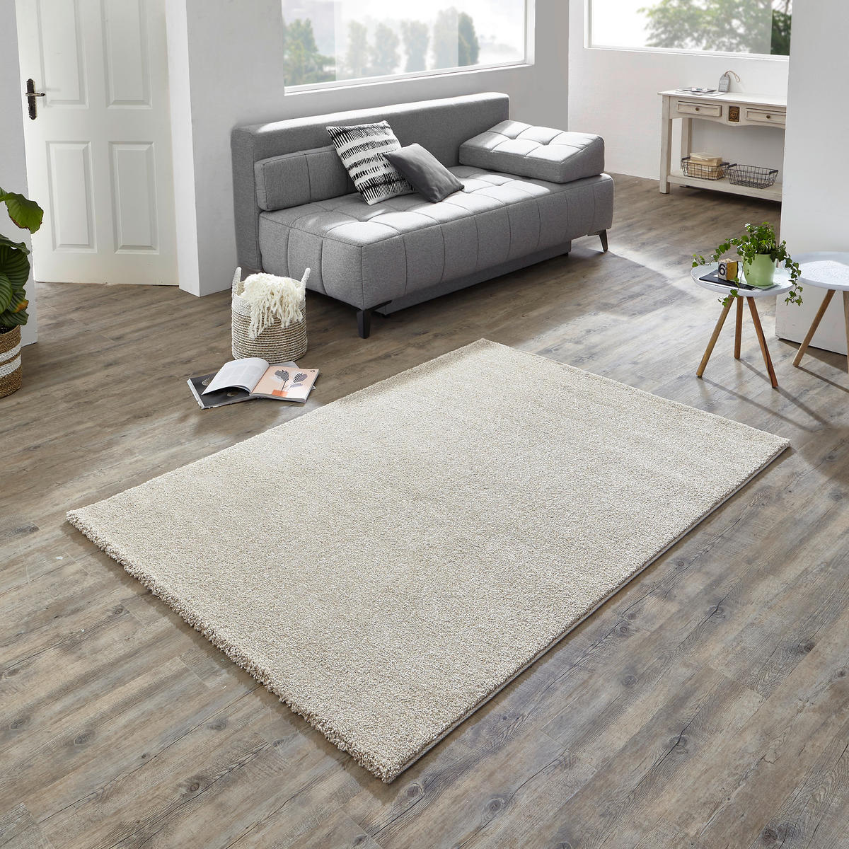 HOCHFLORTEPPICH 80/150 cm Samoa Beige  - Beige, KONVENTIONELL, Kunststoff/Textil (80/150cm) - Novel