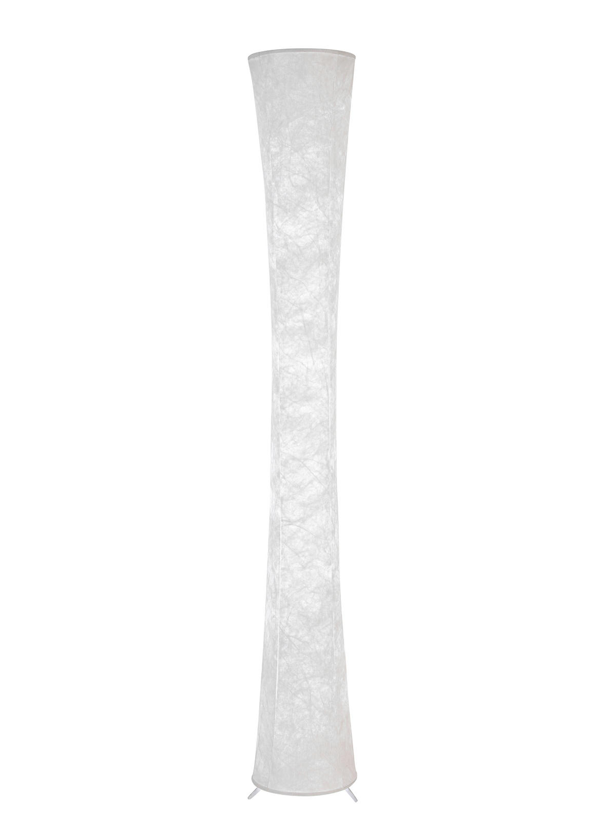 STOJACIA LED LAMPA, 23/158 cm  - biela, Basics, kov/textil (23/158cm) - Novel