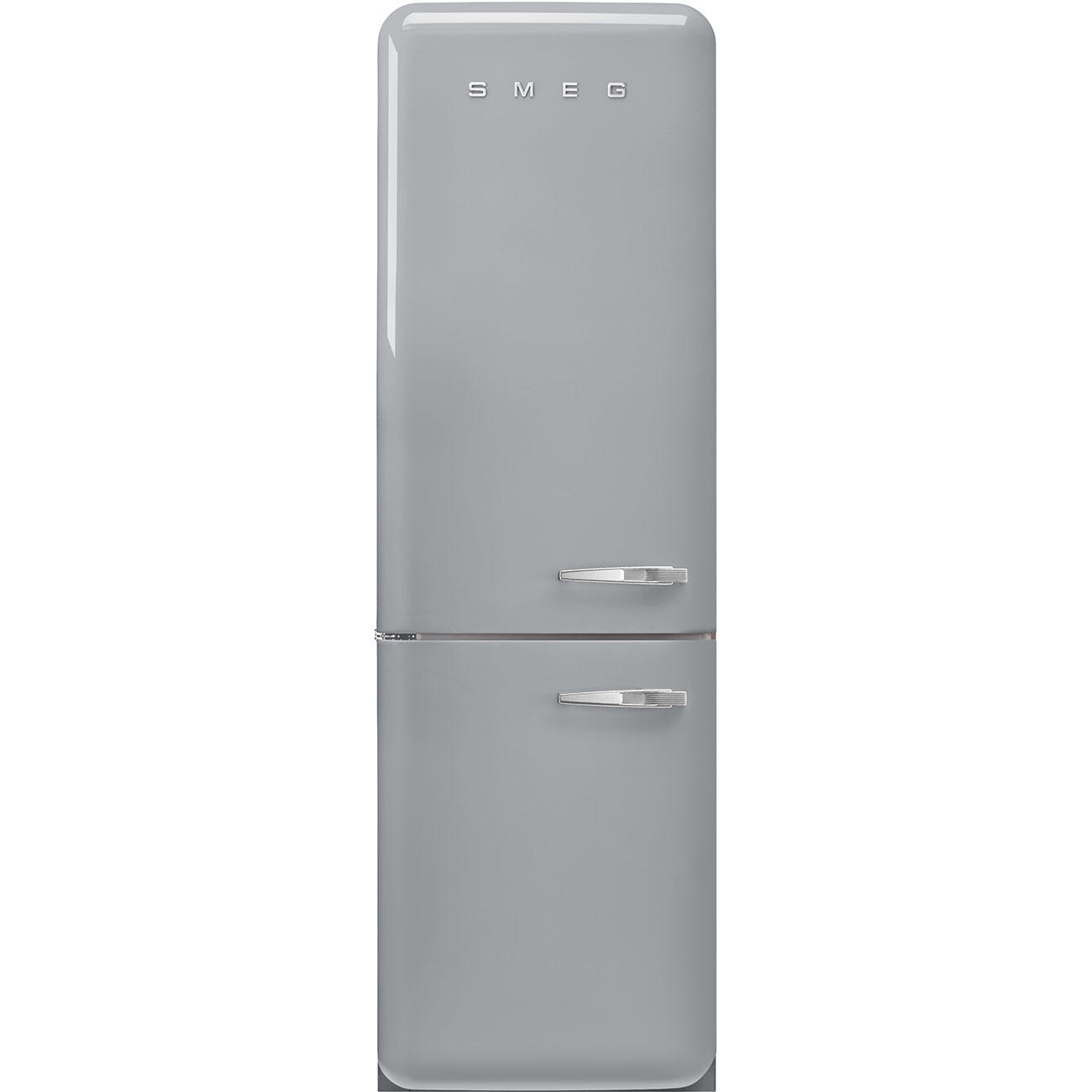 KÜHL-GEFRIER-KOMBINATION 60/196,8/72,8 cm FAB32LSV5  - Silberfarben, Basics, Metall (60/196,8/72,8cm) - SMEG