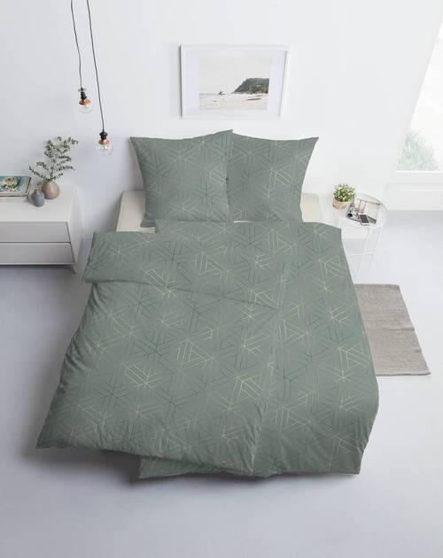BETTWÄSCHE Atelier Makosatin 155/200 cm  - Mintgrün, Design, Textil (155/200cm) - Estella
