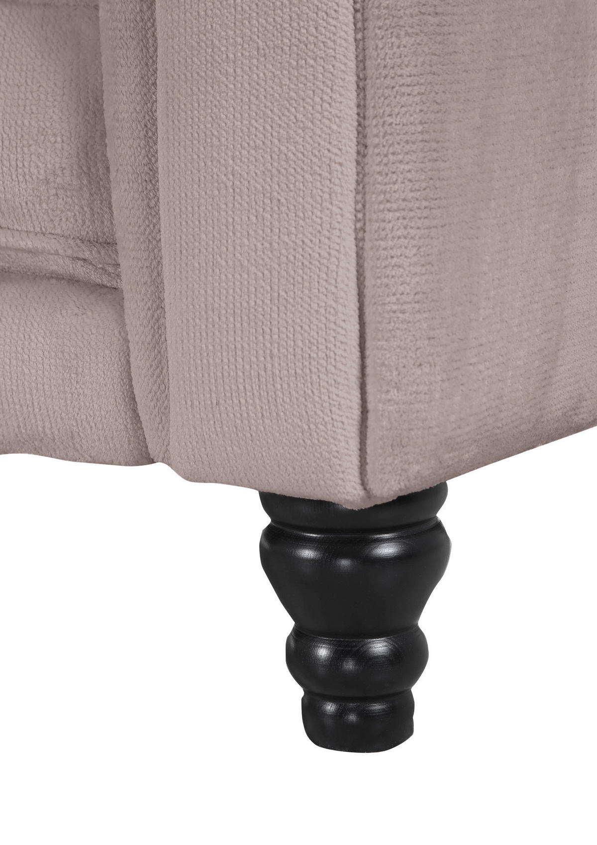 HÖRNSOFFA i plysch beige  - beige/mörkbrun, Design, trä/textil (160/260cm) - MID.YOU