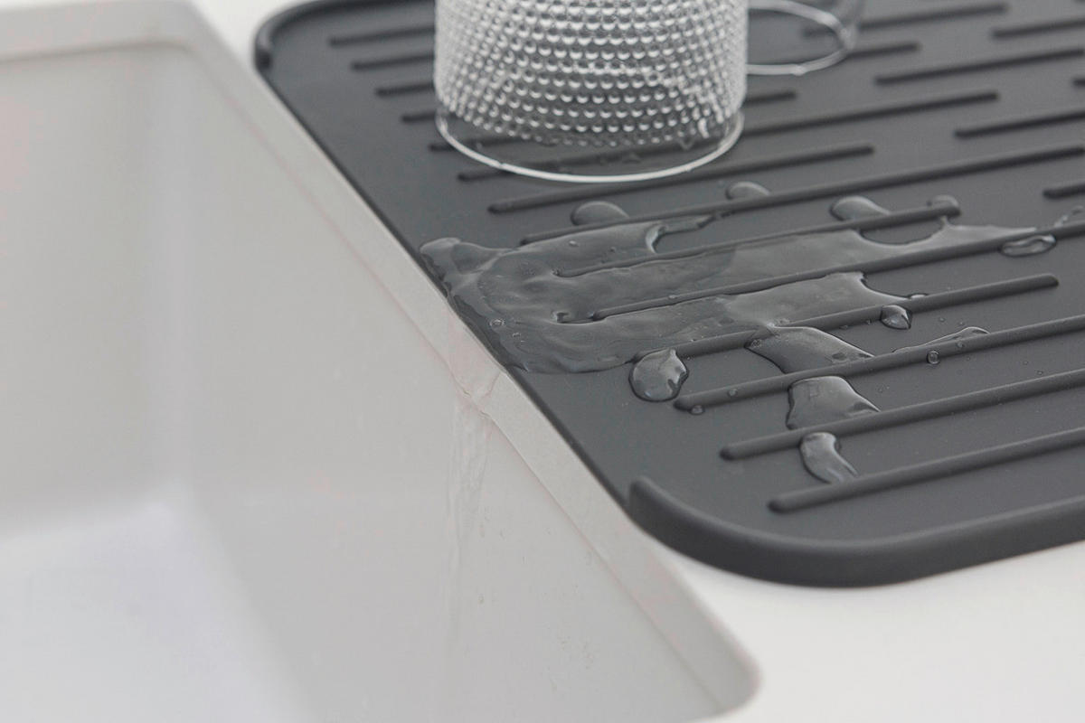 ABTROPFMATTE   - Dunkelgrau, Design, Kunststoff (32,5/43,8/0,9cm) - Brabantia