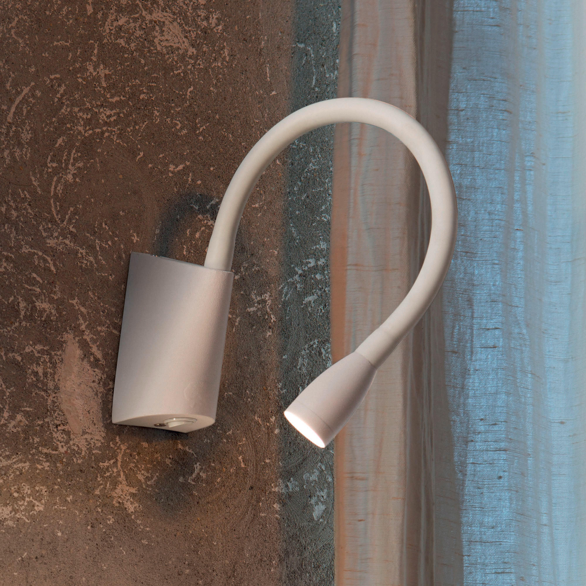 LED-WANDLEUCHTE 6/18,5/30 cm   - Weiß, Design, Kunststoff/Metall (6/18,5/30cm) - Ideal Lux