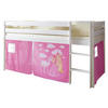HOCHBETT 90/200 cm  - Pink/Weiß, Natur, Holz (90/200cm) - MID.YOU
