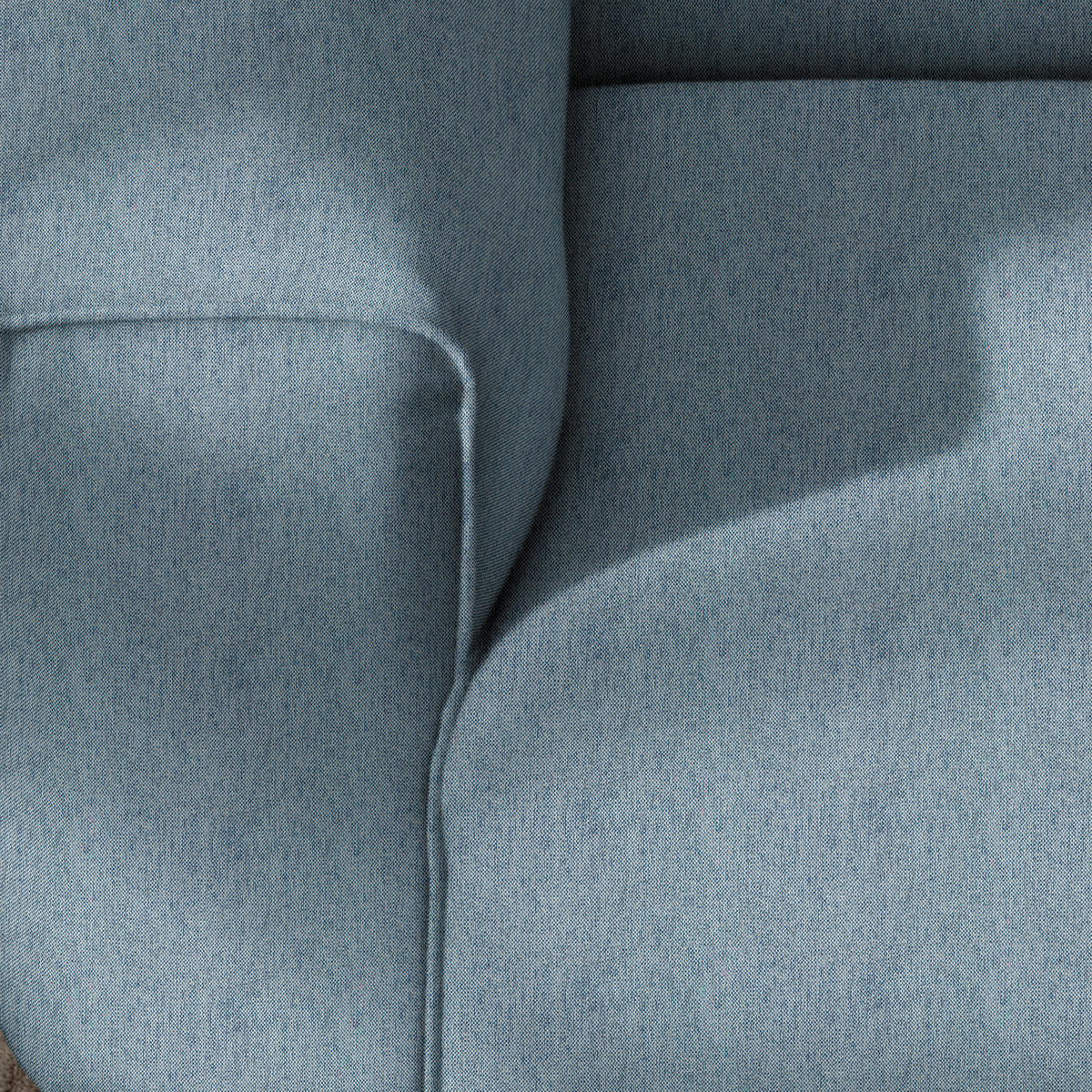 ECKSOFA in Webstoff Blau  265/171 cm  - Blau/Schwarz, Design, Kunststoff/Textil (265/171cm) - home24