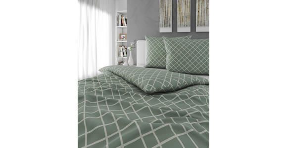BETTWÄSCHE Flanell 200/210 cm  - Grün, KONVENTIONELL, Textil (200/210cm) - Esposa