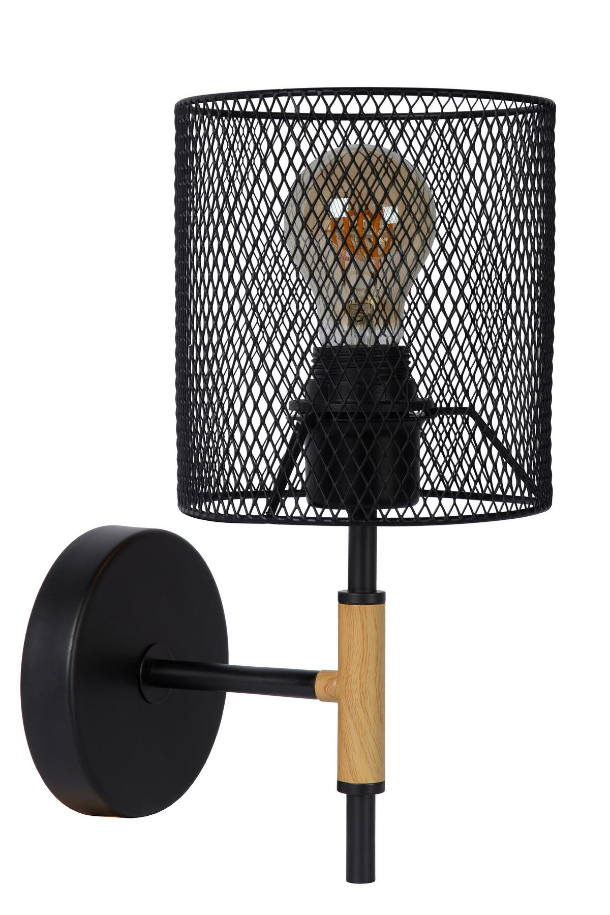 WANDSTRAHLER 15/20/32 cm   - Schwarz, Basics, Metall (15/20/32cm) - Lucide