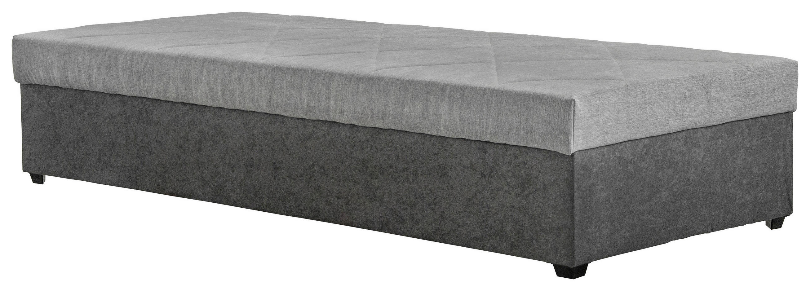 LEŽADLO, textil, 90/47/200 cm - čierna/sivá, Modern, textil (90/47/200cm) - Blanar
