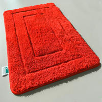 BADEMATTE Atlantis Rot 70/120 cm  - Rot, Basics, Kunststoff/Textil (70/120cm) - Floordirekt