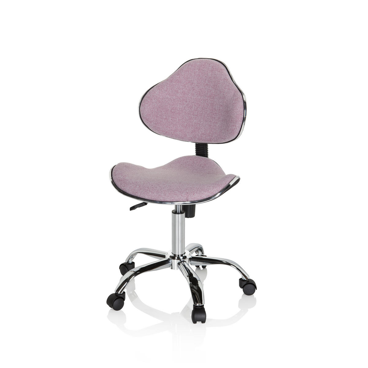 OTOČNÁ ŽIDLE PRO MLÁDEŽ, růžová - růžová, Basics, plast (47/87-98/49cm) - MID.YOU
