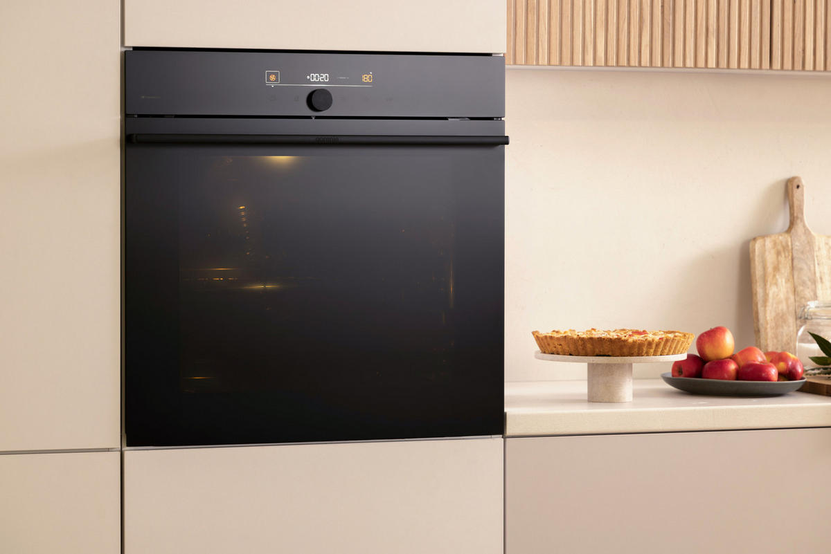 EINBAUBACKOFEN GO66MB PIZZA350C  - Schwarz, Trend, Metall (59,5/59,5/56,4cm) - Gorenje