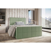BOXBETT 140/200 cm  in Grün  - Grün, KONVENTIONELL, Kunststoff/Textil (140/200cm) - Boxxx