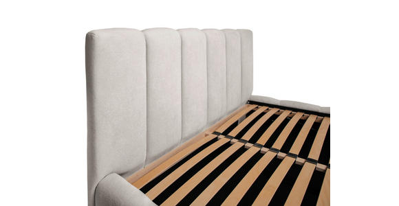 POLSTERBETT Lattenrost, Bettkasten Creme 180/200 cm  - Creme/Schwarz, KONVENTIONELL, Holz/Kunststoff (180/200cm) - Carryhome