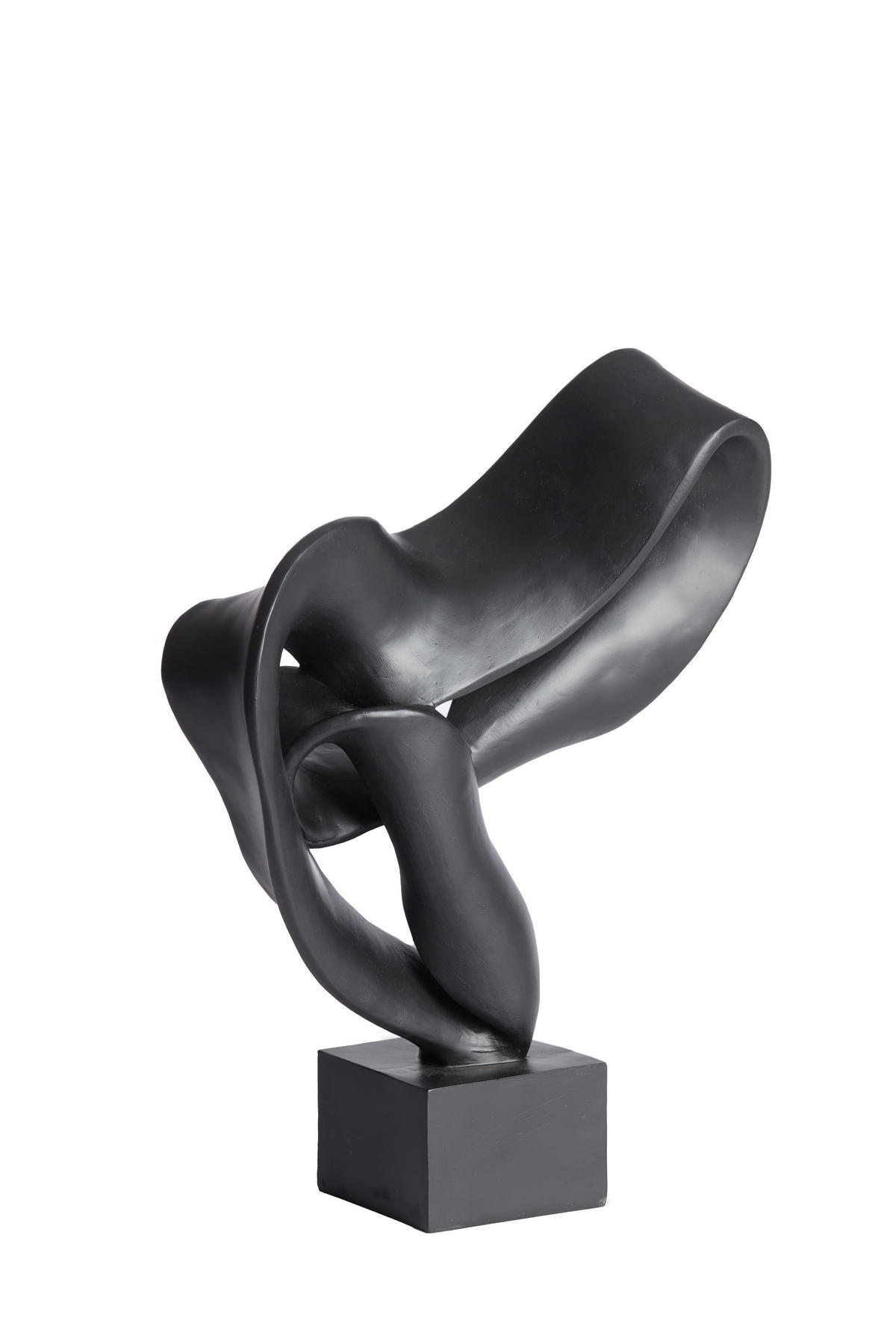SKULPTUR - Schwarz, Basics, Kunststoff (14.5/44.5/33cm) - Light & Living