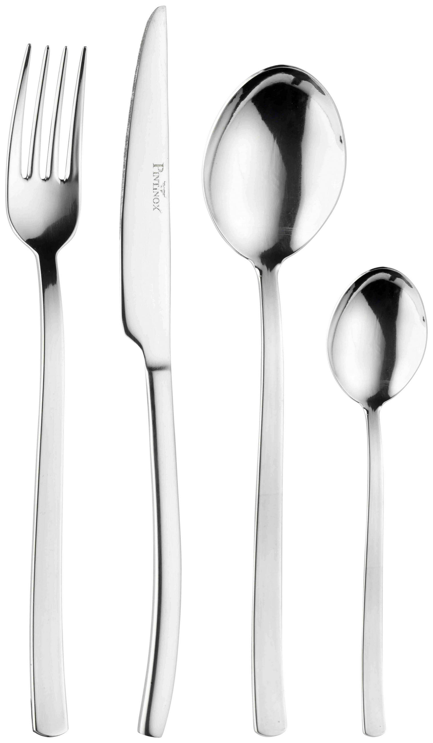 Besteckset Wave 24--teilig., Edelstahl