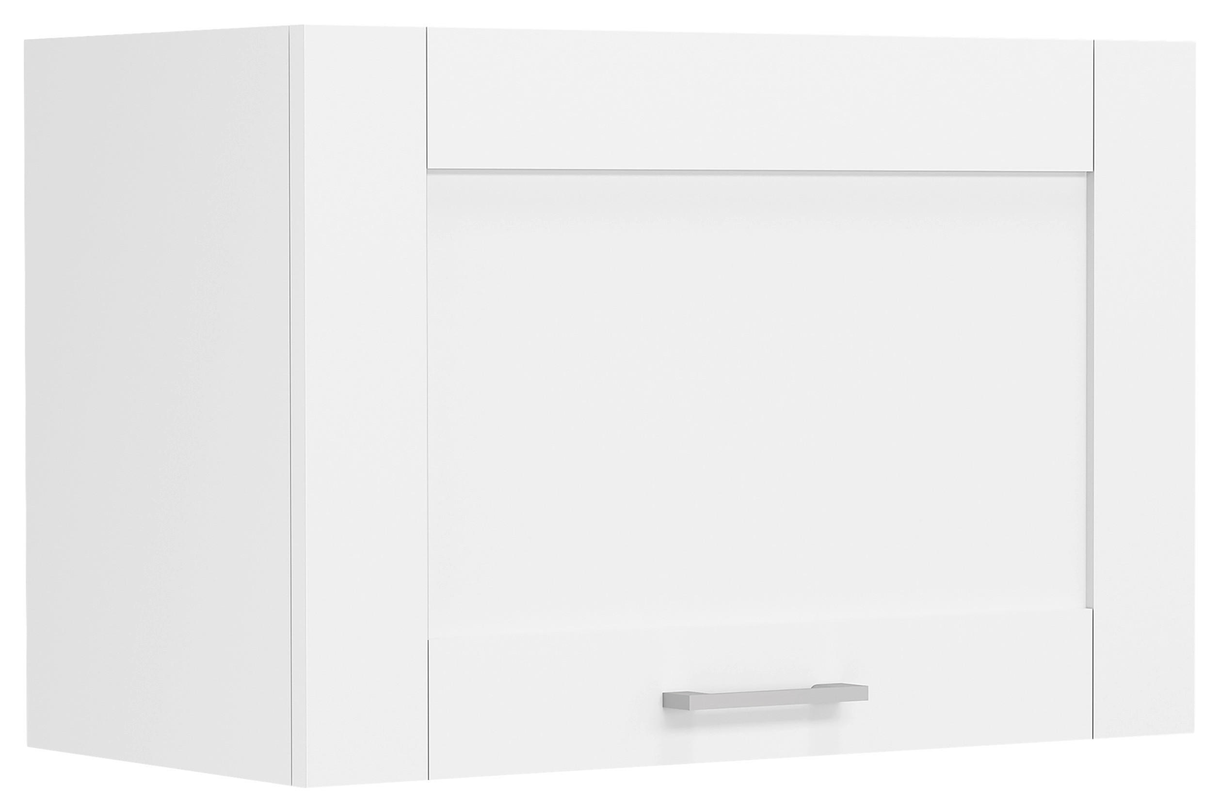 KÜCHENOBERSCHRANK 60/40/31 cm in Weiss - Weiss/Silberfarben, Trend, Holzwerkstoff/Kunststoff (60/40/31cm) - MID.YOU