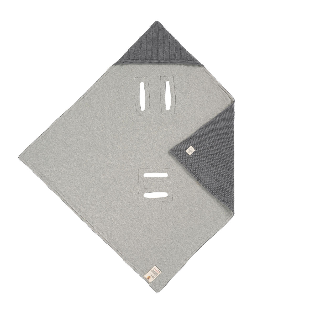 EINSCHLAGDECKE      - Anthrazit/Grau, Basics, Textil (78/0,5/78cm) - Lässig