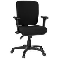OTOČNÁ ŽIDLE, plochá tkanina, černá - černá, Basics, textil/plast (56/114/45cm) - MID.YOU