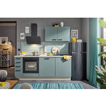 KÜCHENLEERBLOCK 210 cm   in Kaschmir, Pastellblau  - Kaschmir/Pastellblau, Design, Holzwerkstoff/Metall (210cm) - Xora