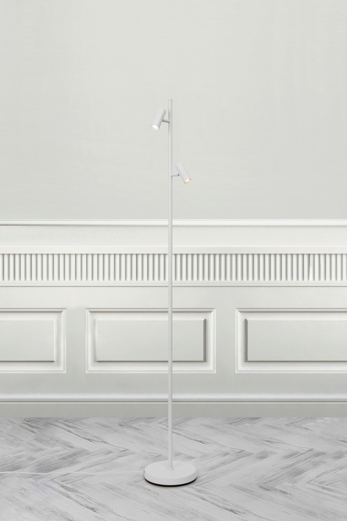 LED-STEHLEUCHTE Omari   - Weiß, Design, Metall (141cm) - Nordlux