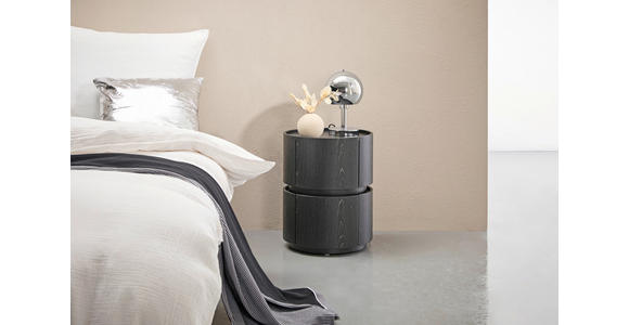 NACHTSCHRANK 40/50/40 cm  - Schwarz, Design, Holzwerkstoff (40/50/40cm) - Novel