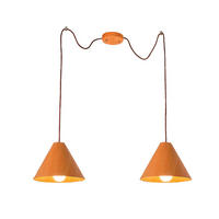 PENDELLEUCHTE 700/350 cm  - Design, Holz/Textil (700/350cm) - Fabas Luce