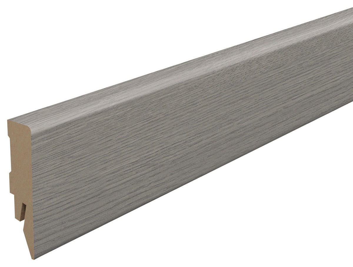 SOCKELLEISTE Eiche dunkelgrau Dunkelgrau  - Dunkelgrau, KONVENTIONELL, Holzwerkstoff (240/1.4/5.8cm) - Egger Holzwerkstoffe