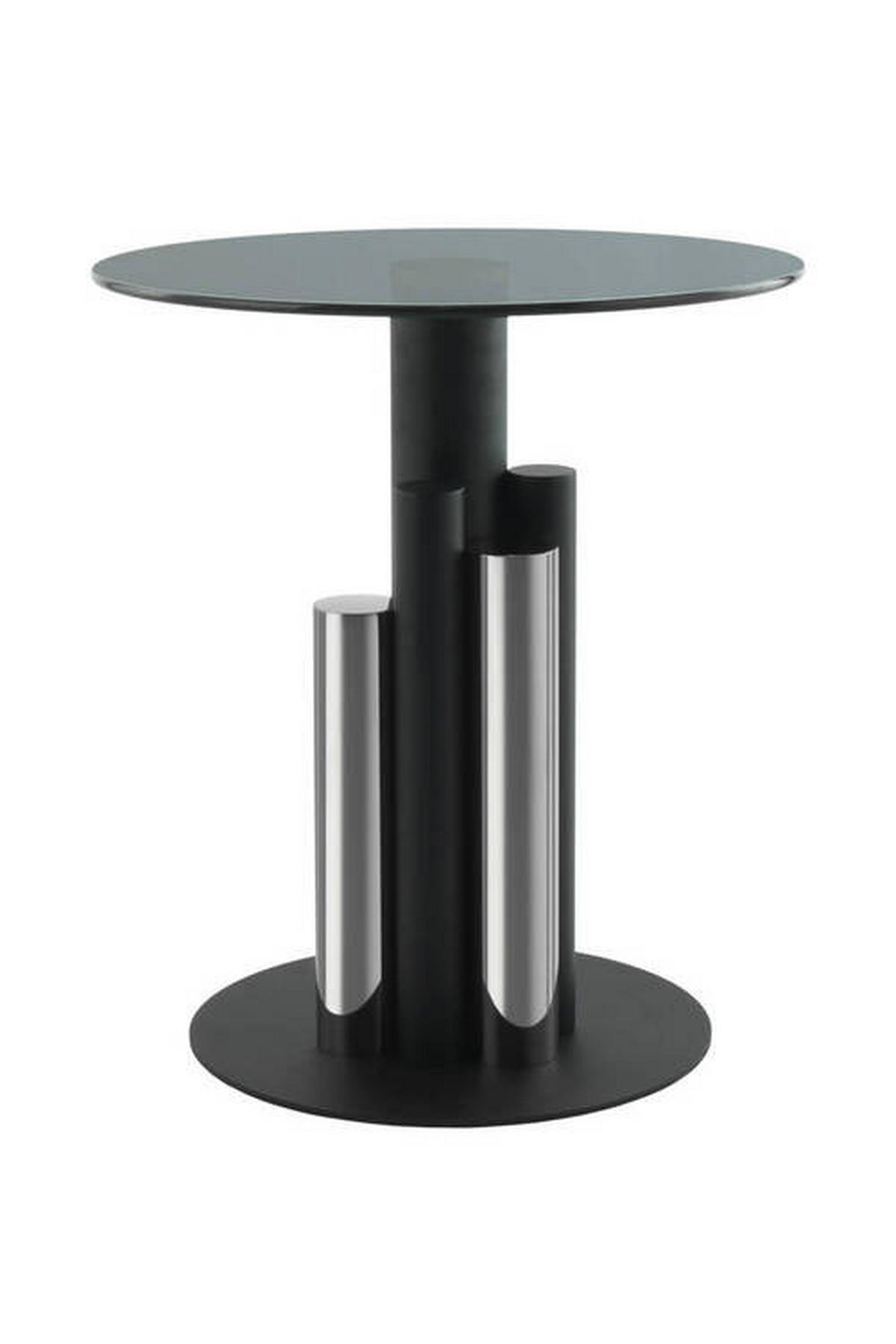 BEISTELLTISCH in Metall, Glas 46/46/52 cm  - Silberfarben, Modern, Glas/Metall (46/46/52cm) - Kayoom