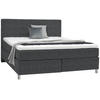 BOXSPRINGBETT 180/200 cm  in Anthrazit  - Chromfarben/Anthrazit, Konventionell, Kunststoff/Textil (180/200cm) - Voleo