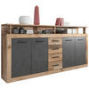KOMODA, antracit, barve hrasta  - barve hrasta/antracit, Basics (190/95/32cm) - MID.YOU