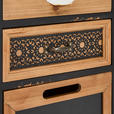 KOMMODE in 90/106/32 cm - Multicolor/Schwarz, LIFESTYLE, Glas/Holz (90/106/32cm) - Landscape