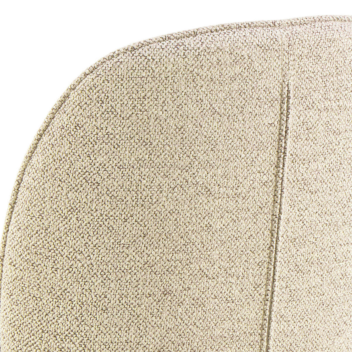 STUHL  in Bouclé  - Eiche Bianco/Creme, Design, Holz/Textil (49/89/56cm) - MID.YOU