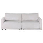 2,5-SITZER in Cord Beige  - Beige/Schwarz, Design, Kunststoff/Textil (240/70/125cm) - Xora