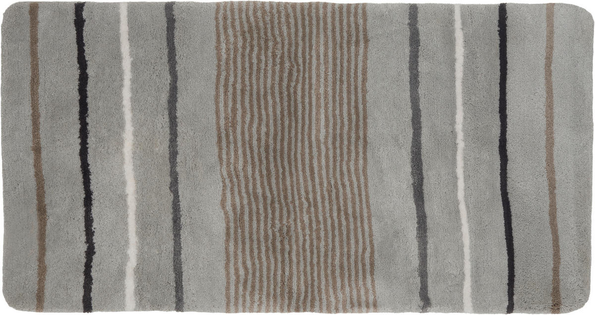 BADEMATTE Grau 80/150 cm  - Grau, KONVENTIONELL, Textil (80/150cm) - Esposa