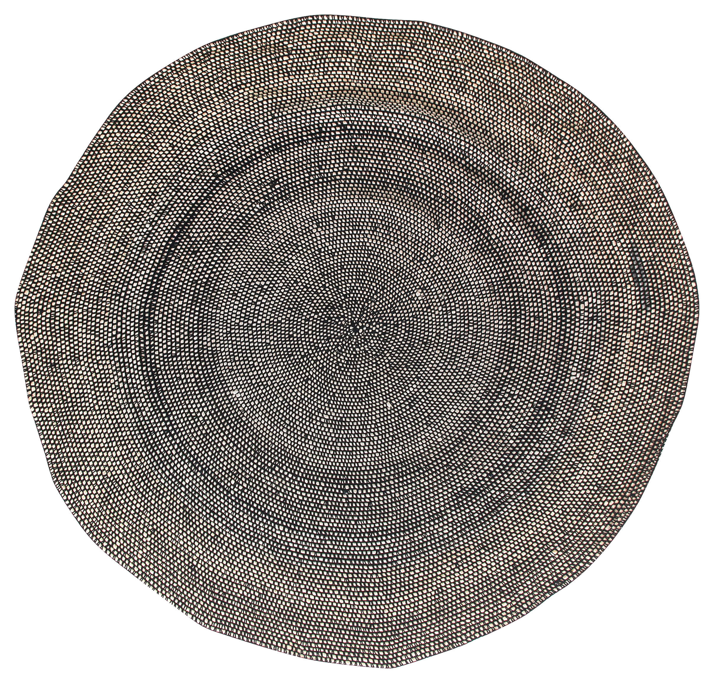 TEPPICH 150 cm - Schwarz, Trend, Textil (150cm)