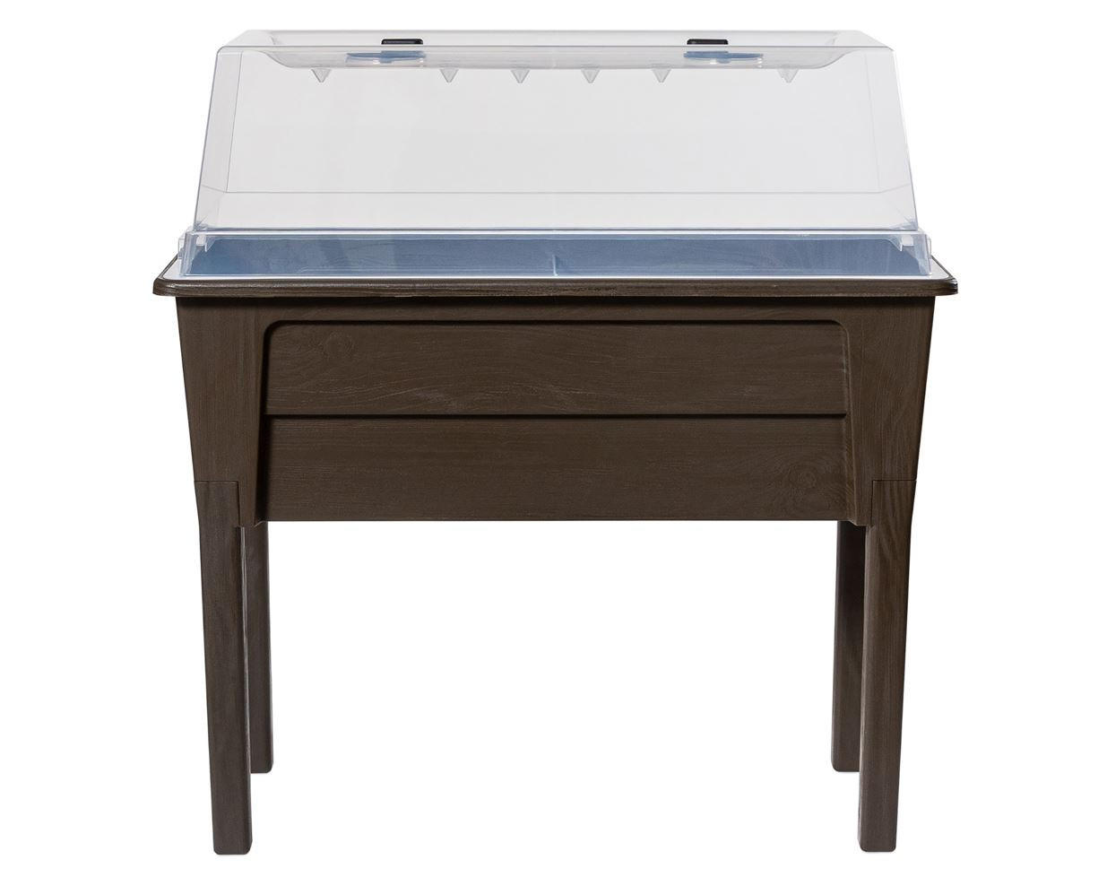 Hochbeet Kunststoff Victoria 78x81x38 Cm Braun