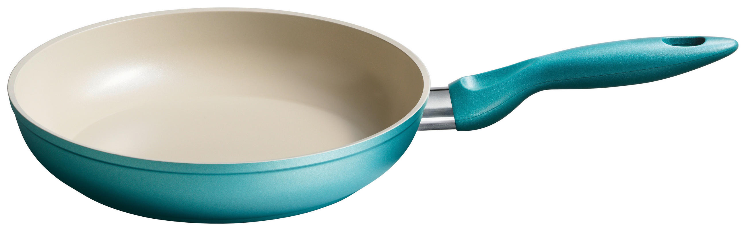 PFANNE  - Türkis/Creme, KONVENTIONELL, Metall (45,30/26,80/6,5cm) - Kelomat