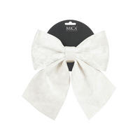 DEKORATIVNA PENTLJA - bela, Basics, tekstil (20/24/0.5cm)
