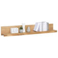 WANDBOARD Eiche massiv Eichefarben  - Eichefarben, Basics, Holz (135/20/20cm) - Carryhome