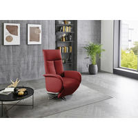 DREHSTUHL  in Rot  - Chromfarben/Rot, Konventionell, Leder/Metall (75/112/82cm) - Sit & More