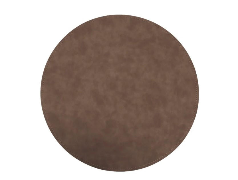 BORDSTABLETT textil läderimitation brun 38 cm  - brun, Basics, textil (38cm)