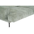 ECKSOFA  in Chenille Mintgrün  243/307 cm  - Schwarz/Mintgrün, Design, Textil/Metall (243/307cm) - Xora