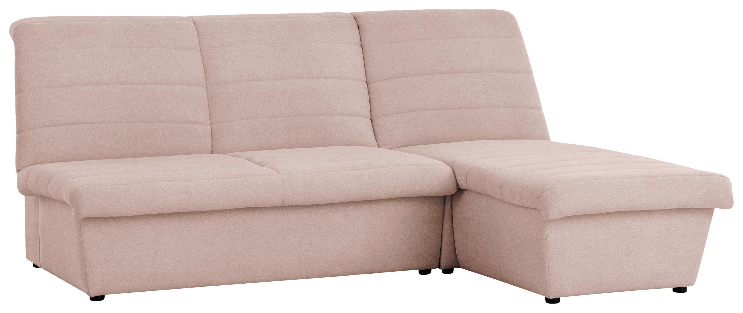 ECKSOFA Looks VIII Rosa Webstoff - Schwarz/Rosa, Design, Kunststoff/Textil (214/168cm) - LOOKS by W.Joop