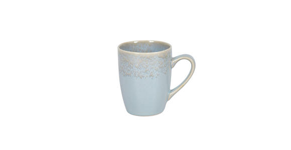 KAFFEEBECHER 360 ml - Blau, Design, Keramik (8,5/10,5cm) - Novel