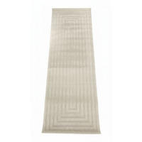 VÄVD MATTA 80/250 cm  - cremefärgad, Klassisk, textil (80/250cm)