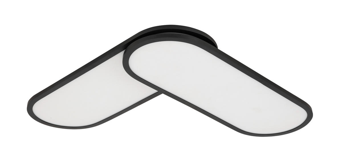 PANOU LED - negru, Design, plastic/metal (111,4/25/7,1cm) - Novel