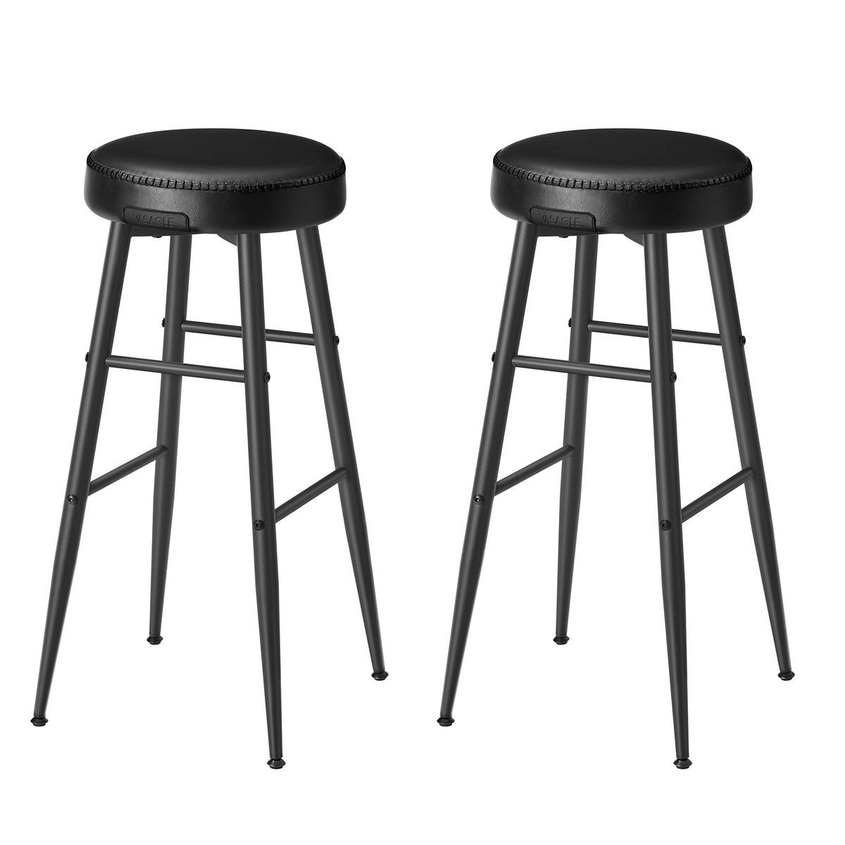 BARHOCKER-SET in Schwarz  - Schwarz, MODERN, Textil/Metall (51,6/76,2/51,6cm) - MID.YOU