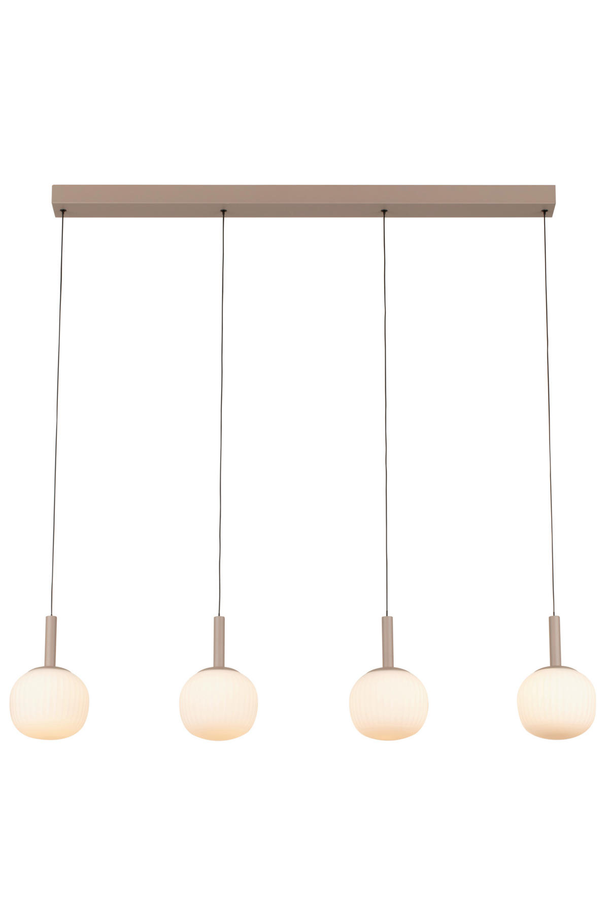 LED-HÄNGELEUCHTE 114/15/150 cm    - Weiss, Design, Glas/Metall (114/15/150cm) - Novel