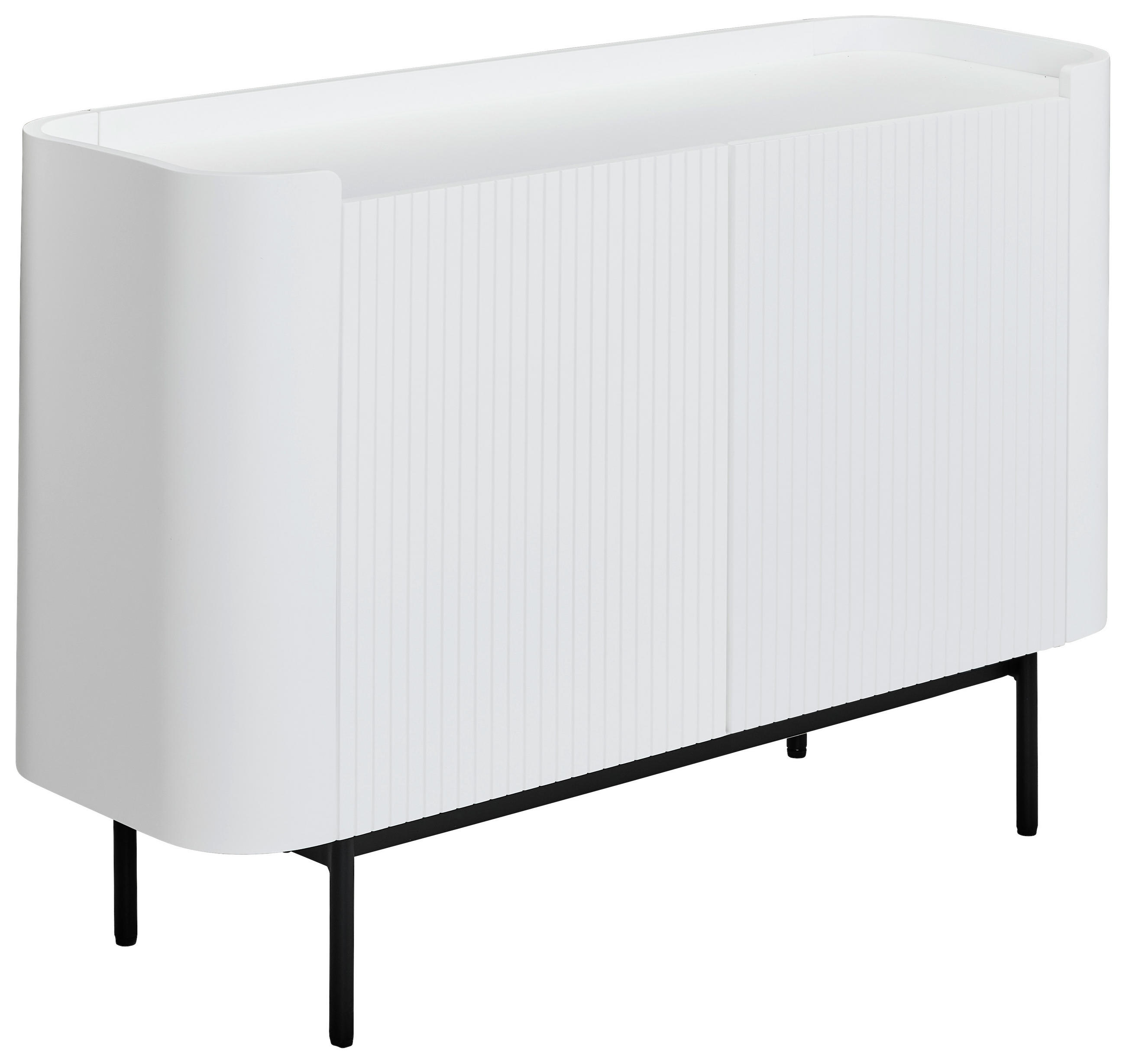 SIDEBOARD  120/80/40 cm  - Schwarz/Weiß, Design, Holzwerkstoff/Metall (120/80/40cm) - MID.YOU