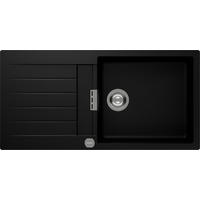 SPÜLE SIGD100LFBPUR  - Schwarz, Basics, Stein (100/30,4/50cm) - Schock